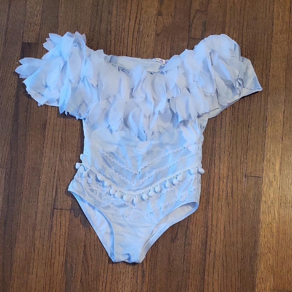 Kids Blue One Piece Bathing Suit